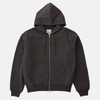 Gramicci One Point Zip Hooded Sweatshirt Deep Brown