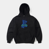 Butter Teddy Bear Zip-Thru Hood Black