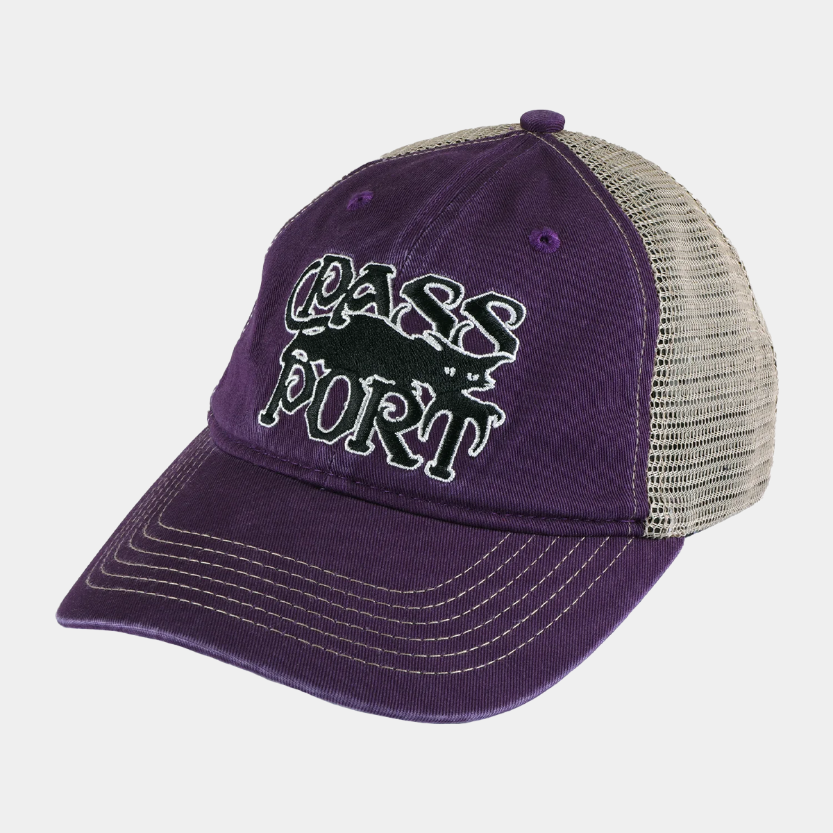 Pass~Port Slinkin' Leagues Trucker Washed Eggplant