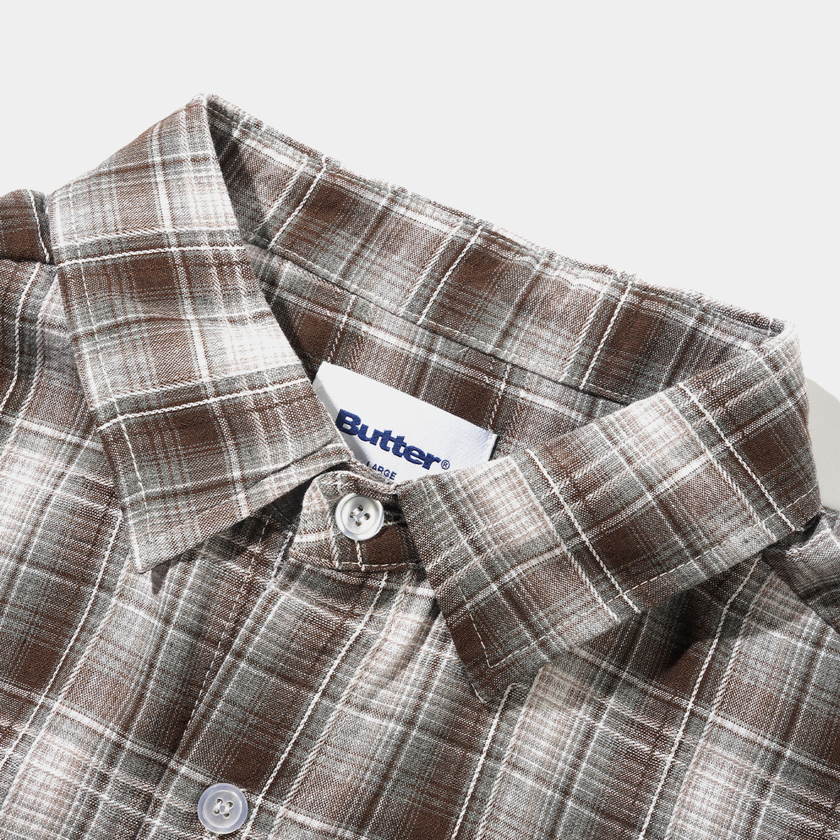 Butter Goods Equipment S/S Shirt Brown