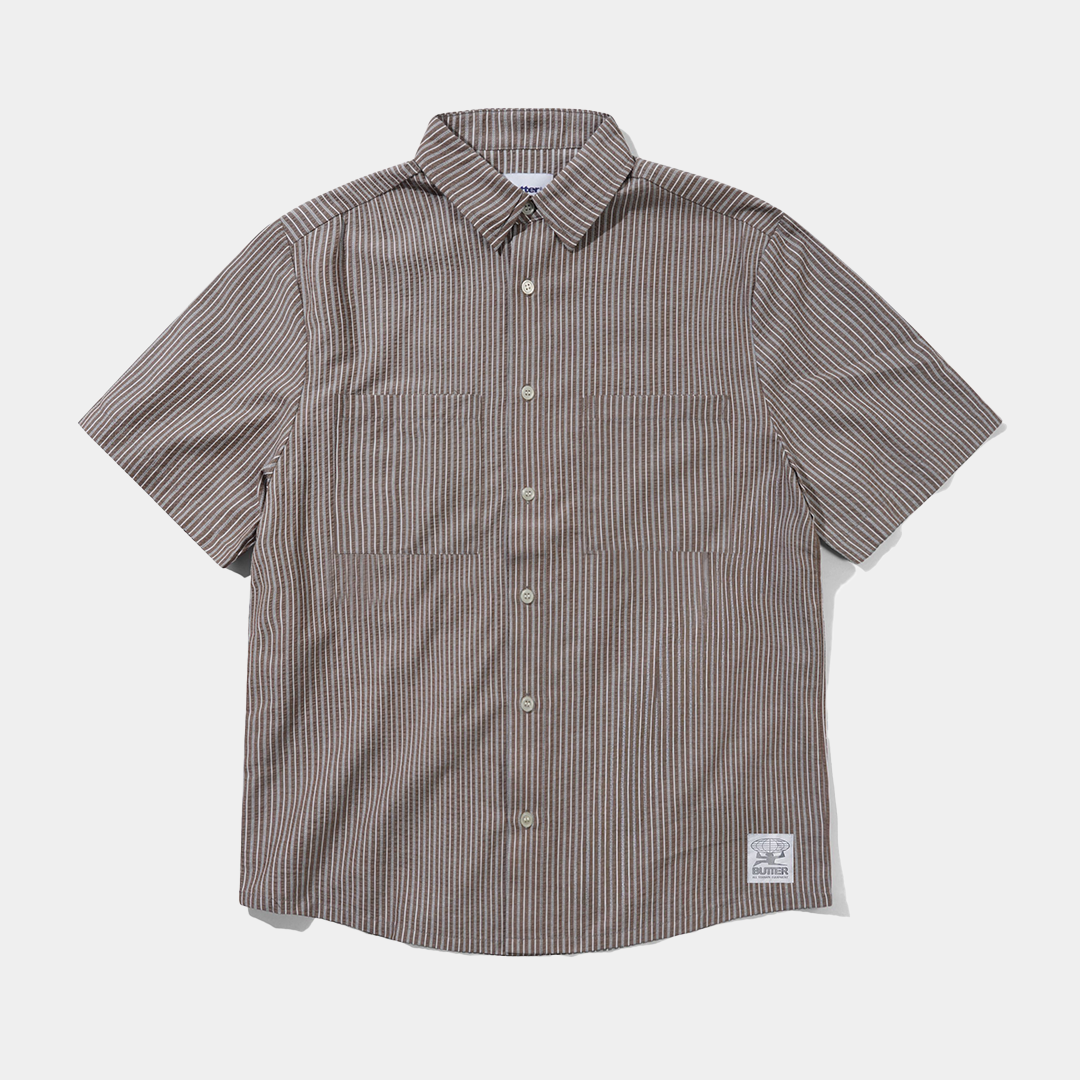 Butter Equipment S/S Shirt Brown