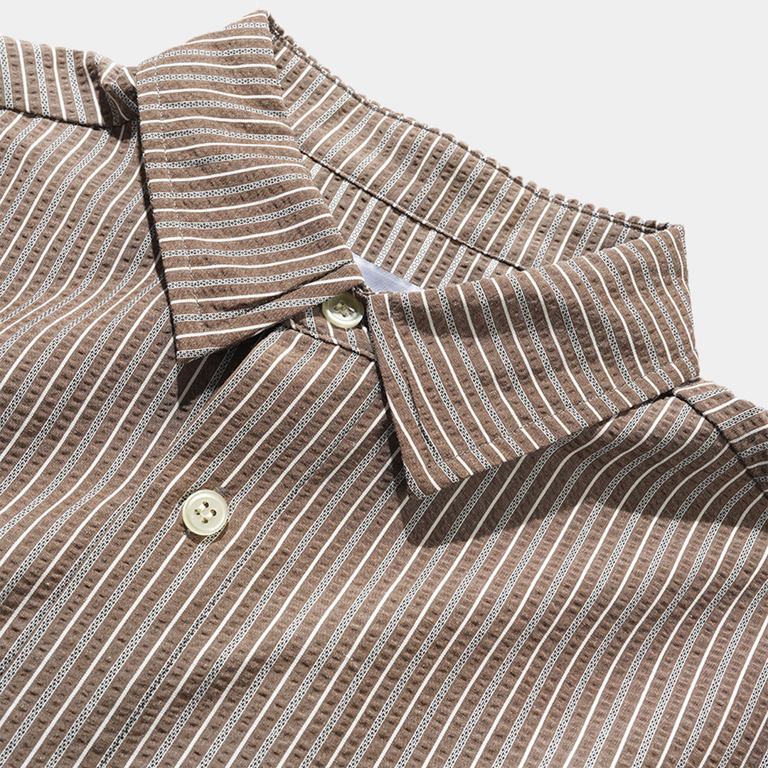 Butter Equipment S/S Shirt Brown