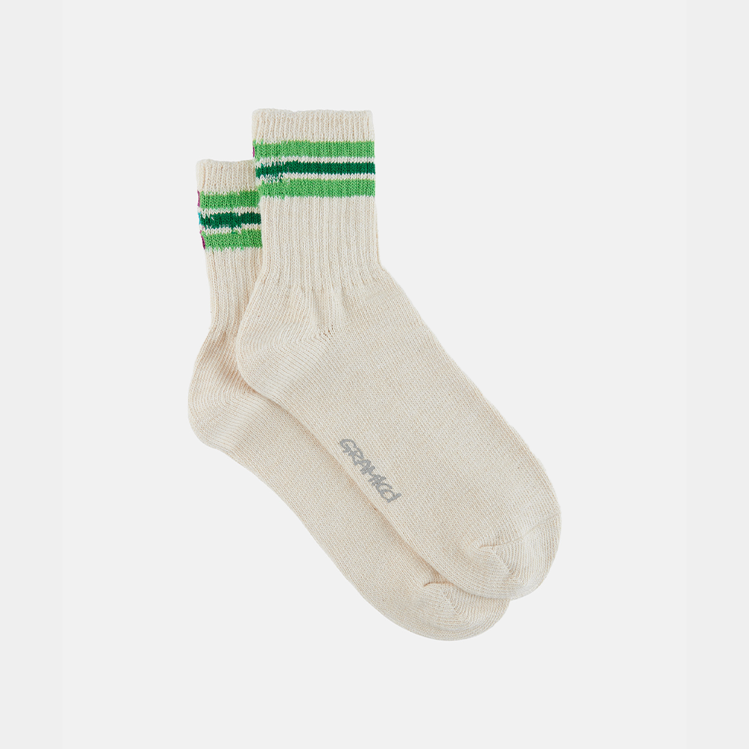 Gramicci Hemp Blend Stripe Socks Forest