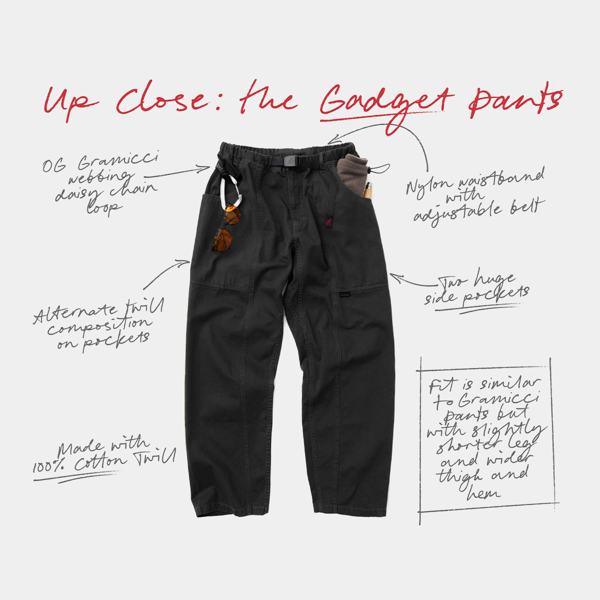 まとめ買い2点　GRAMICCI GADGET PANT size:L Gramicci Gadget Pant Black – Brick + Mortar
