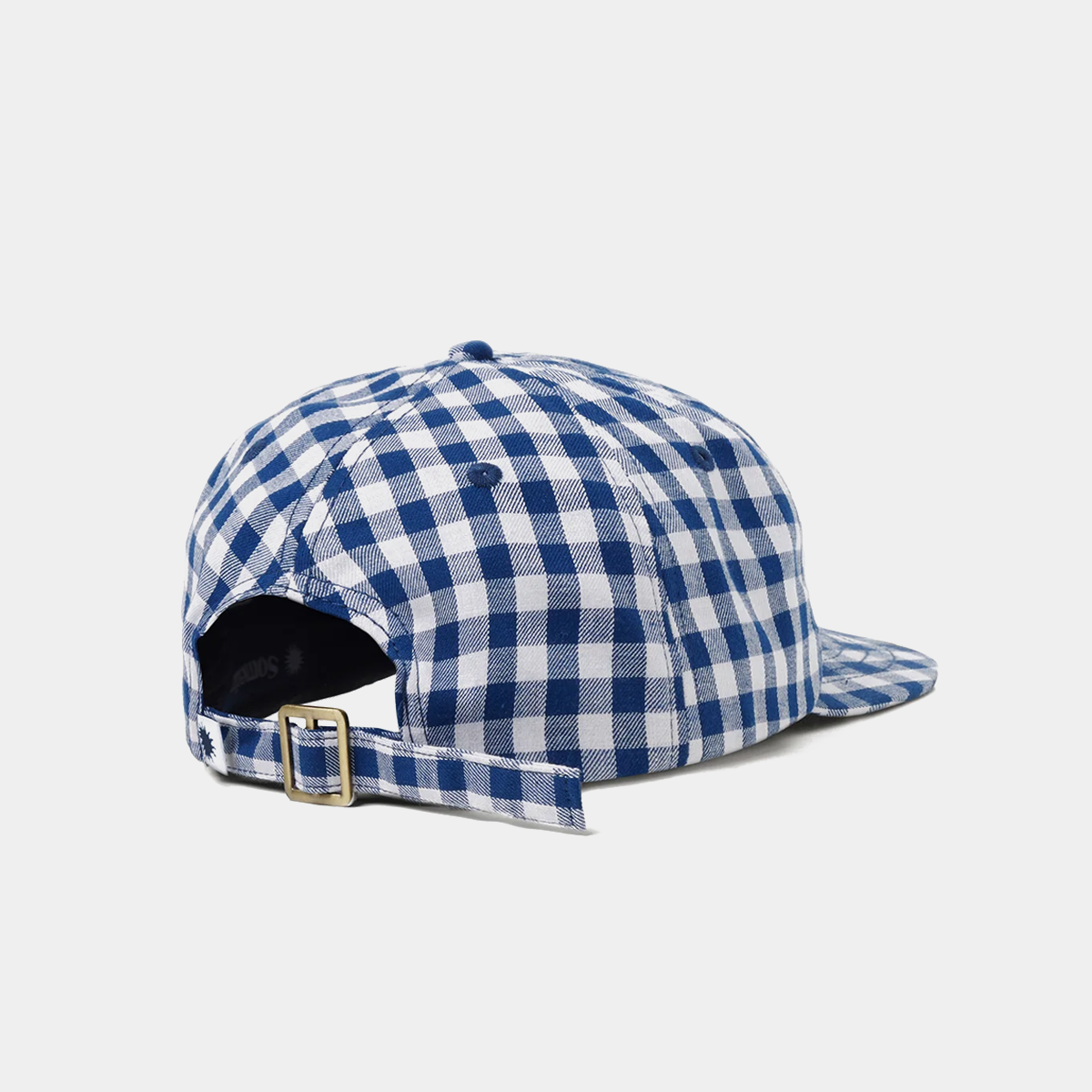 Someday Slowly Surely Bendy Brim Cap Gingham Blue