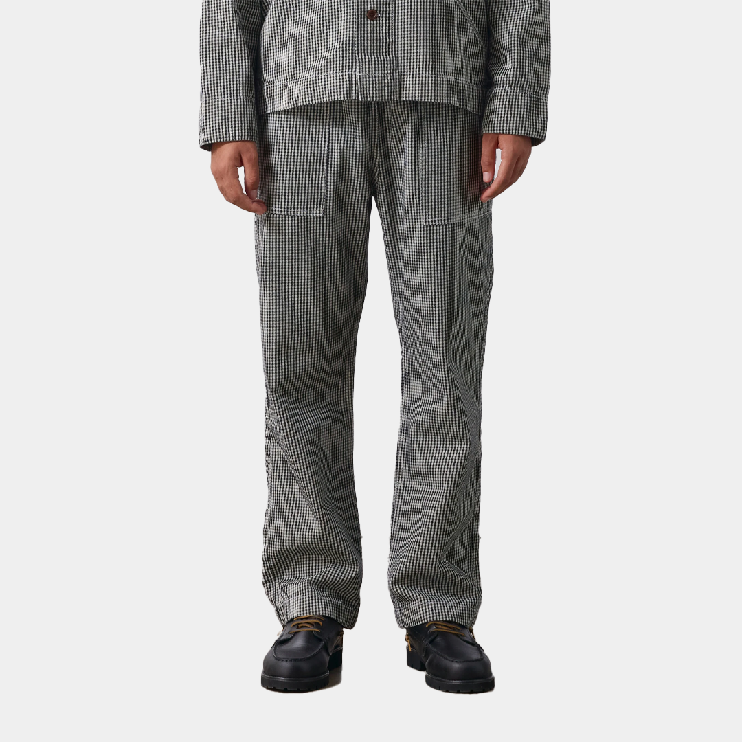 Service Works House Gingham Chef Pants Black