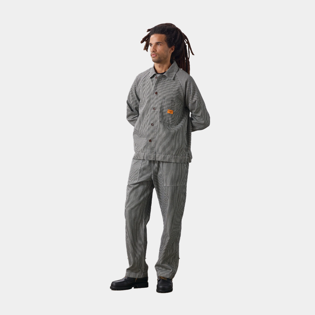 Service Works House Gingham Chef Pants Black