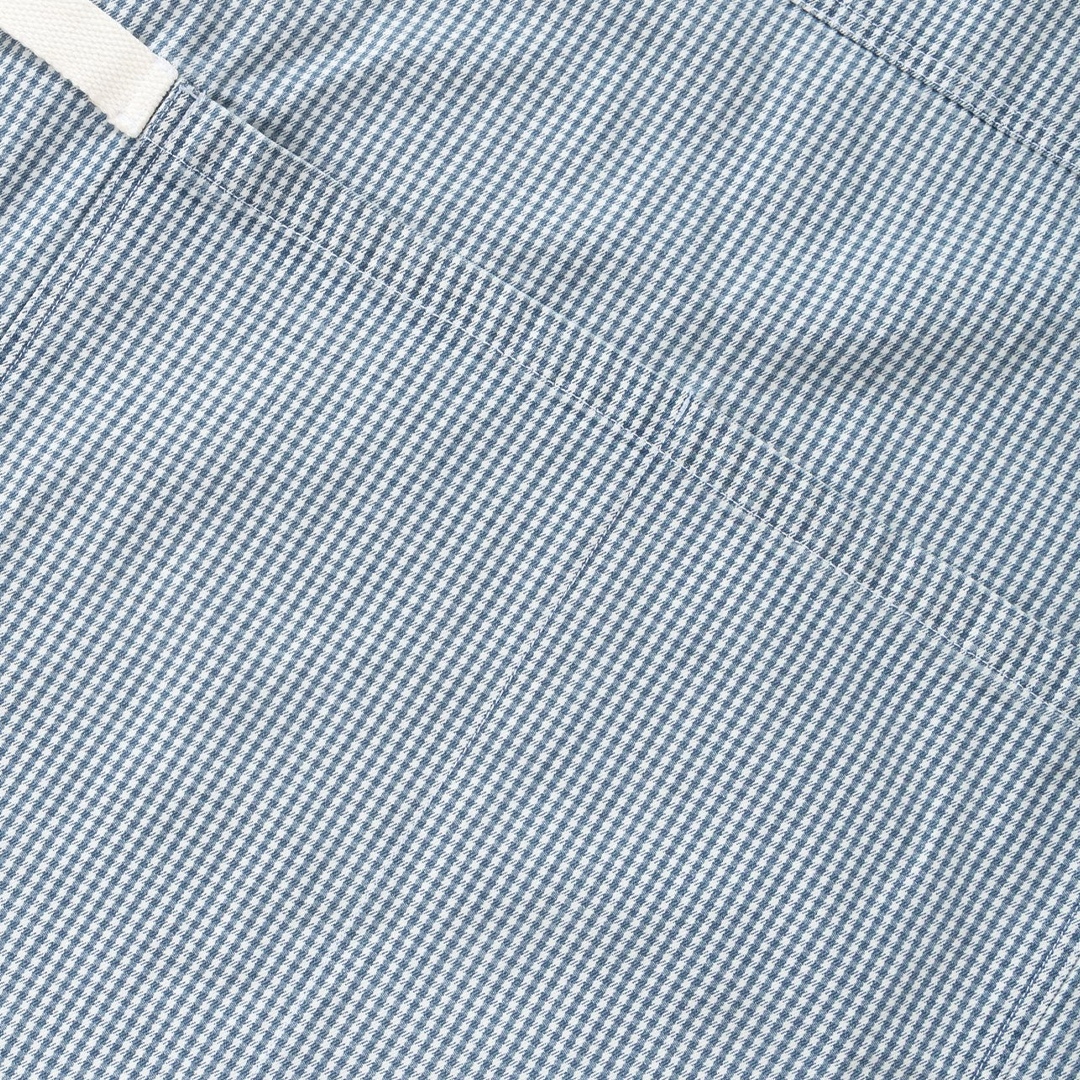 Service Works House Gingham Apron Blue