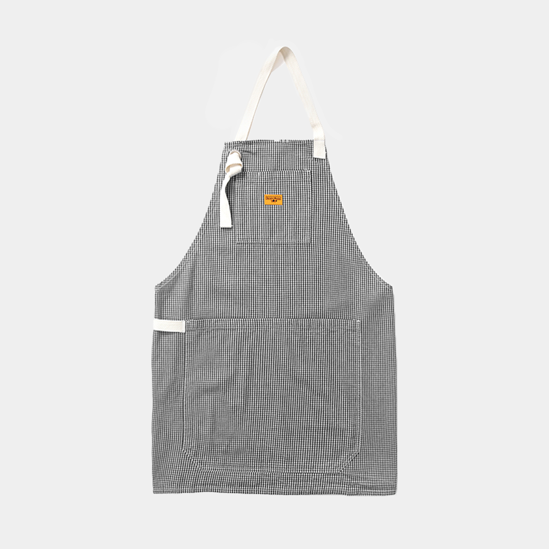 Service Works House Gingham Apron Black
