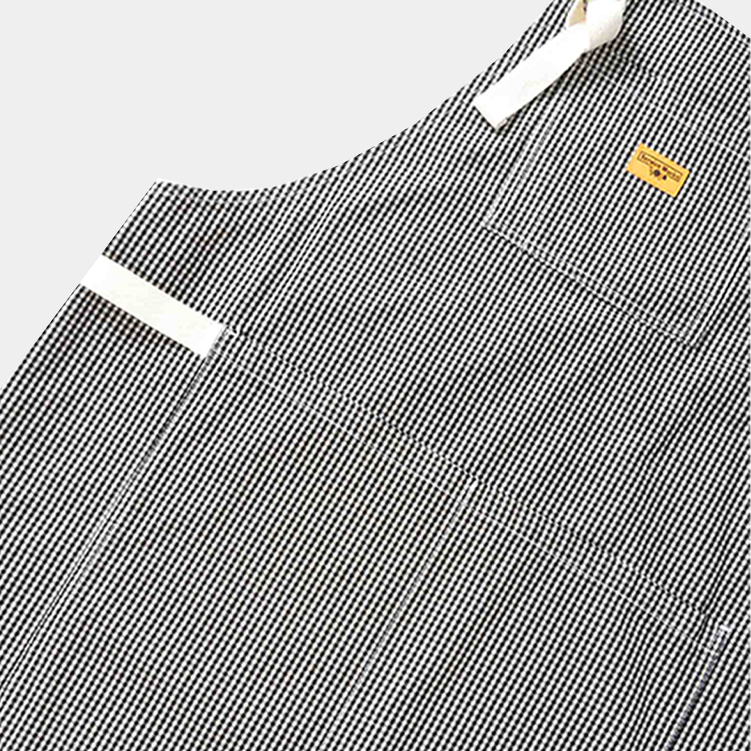 Service Works House Gingham Apron Black