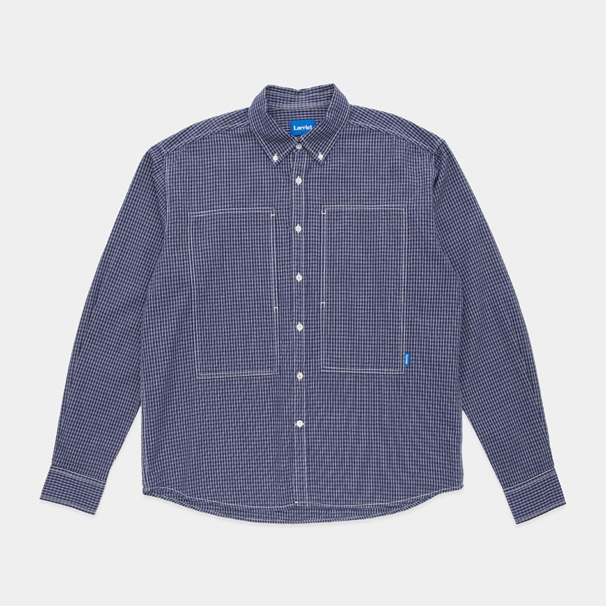 Larriet Grant Shirt Navy Check