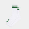 Polar Skate Co. Rib Socks Happy Sad White + Green