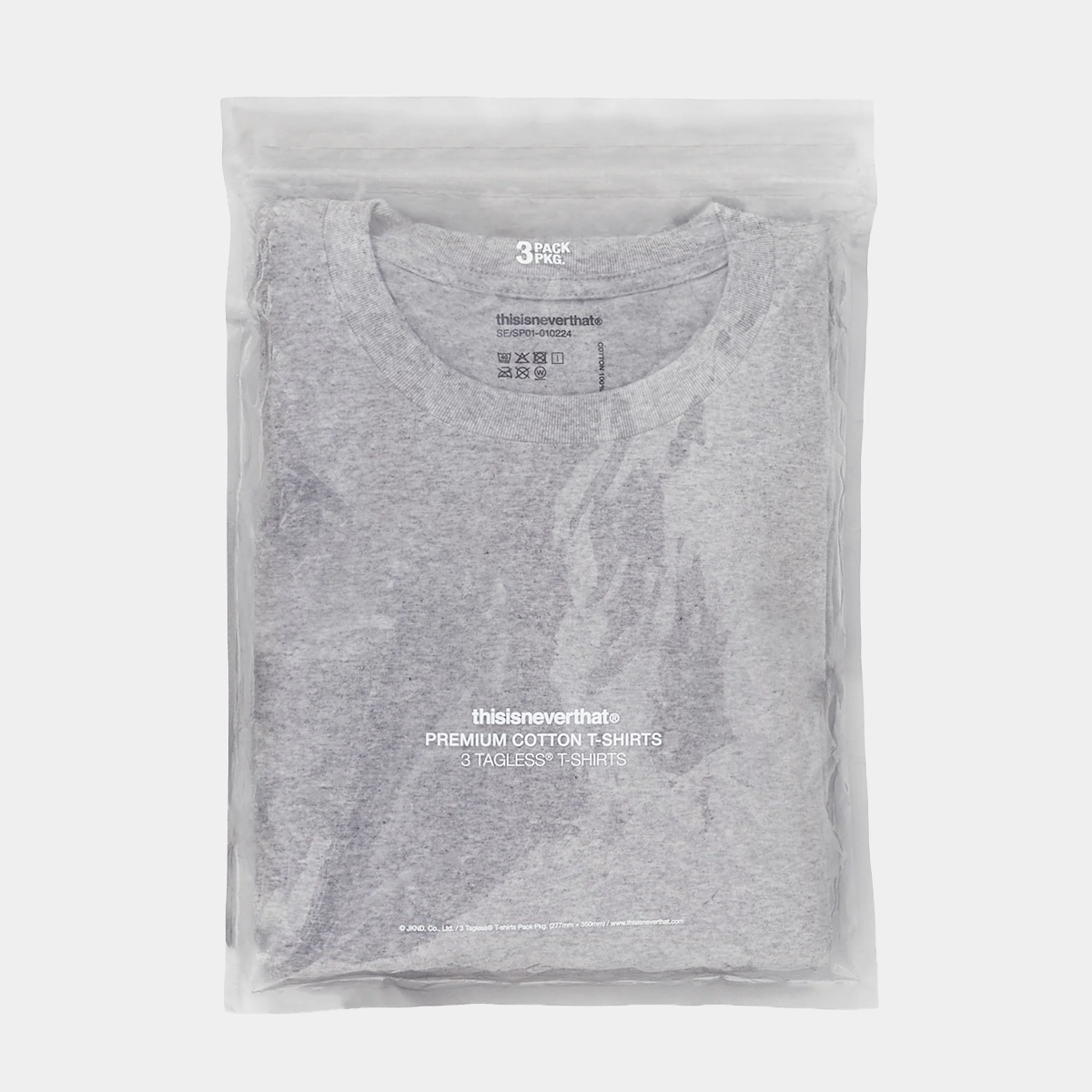 thisisneverthat 3 Tagless T-Shirts Heather Grey