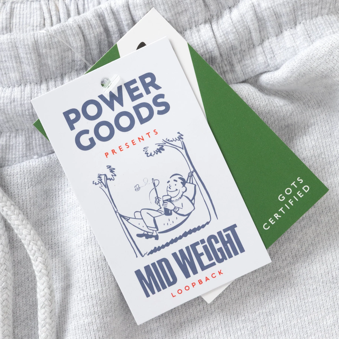Power goods Loopback Sweatpants Ash