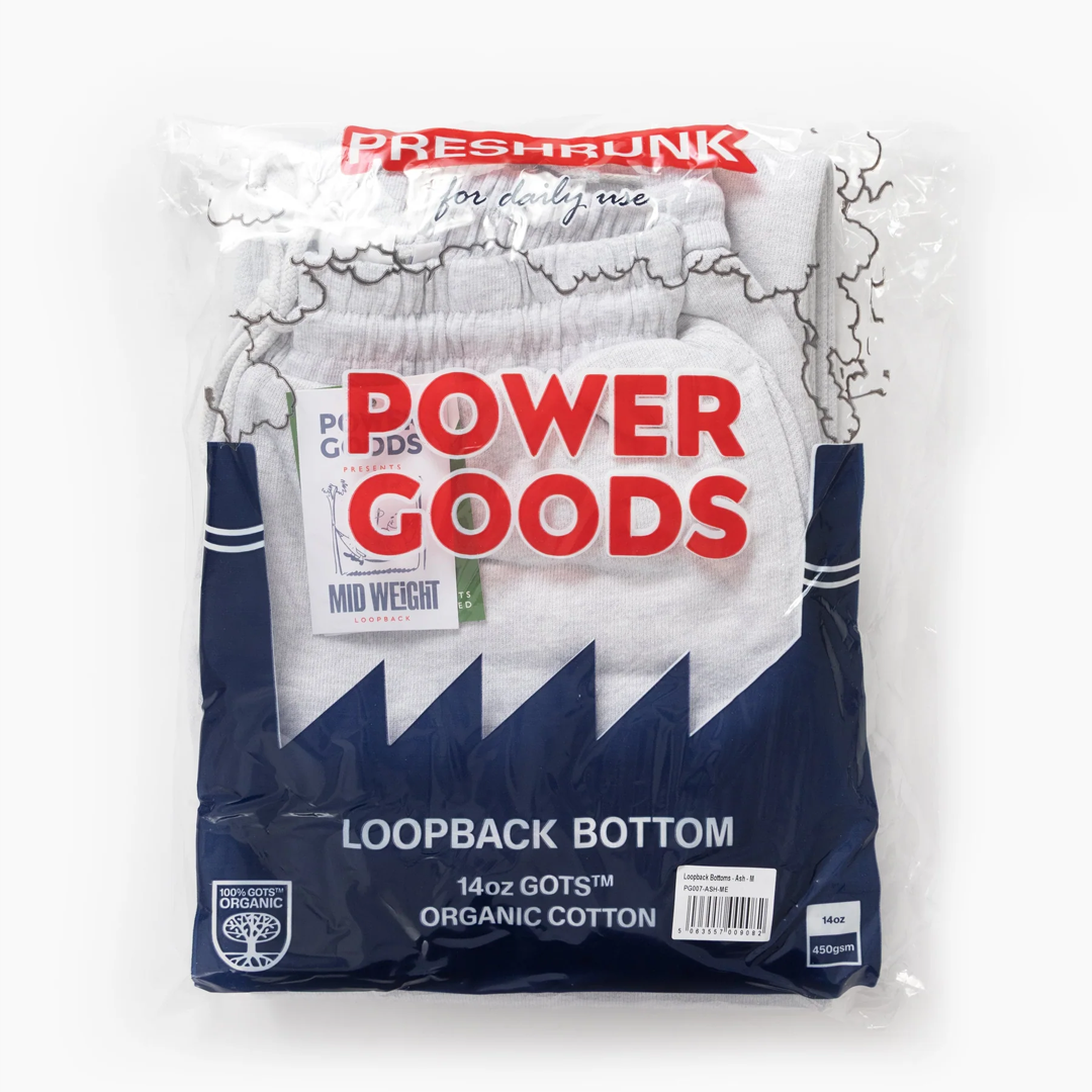 Power goods Loopback Sweatpants Ash