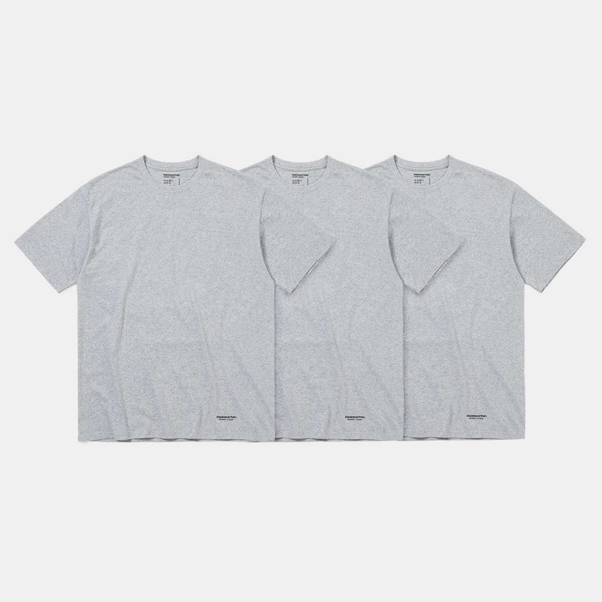 thisisneverthat 3 Tagless T-Shirts Heather Grey