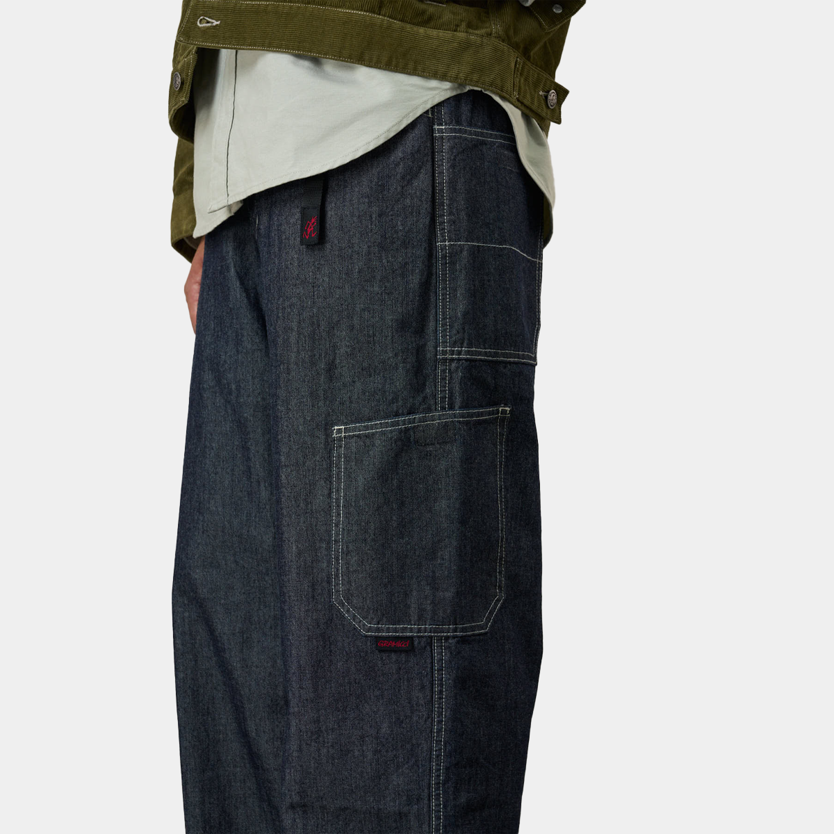Gramicci Japanese Chambray Rock Slide Pant Navy