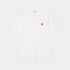 Carhartt WIP Small Heart T-Shirt White + Red