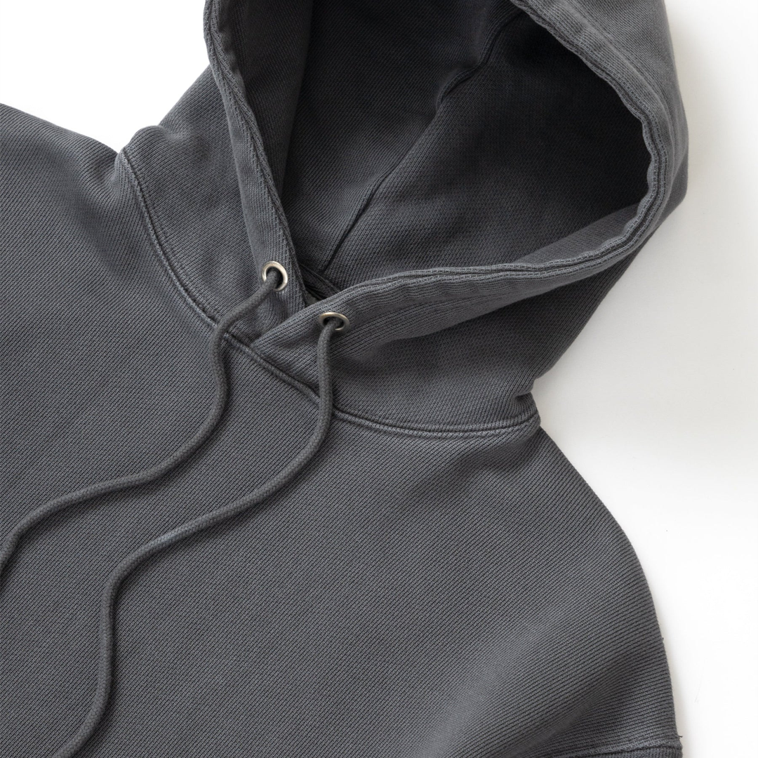 Power goods Loopback Hoodie Washed Black