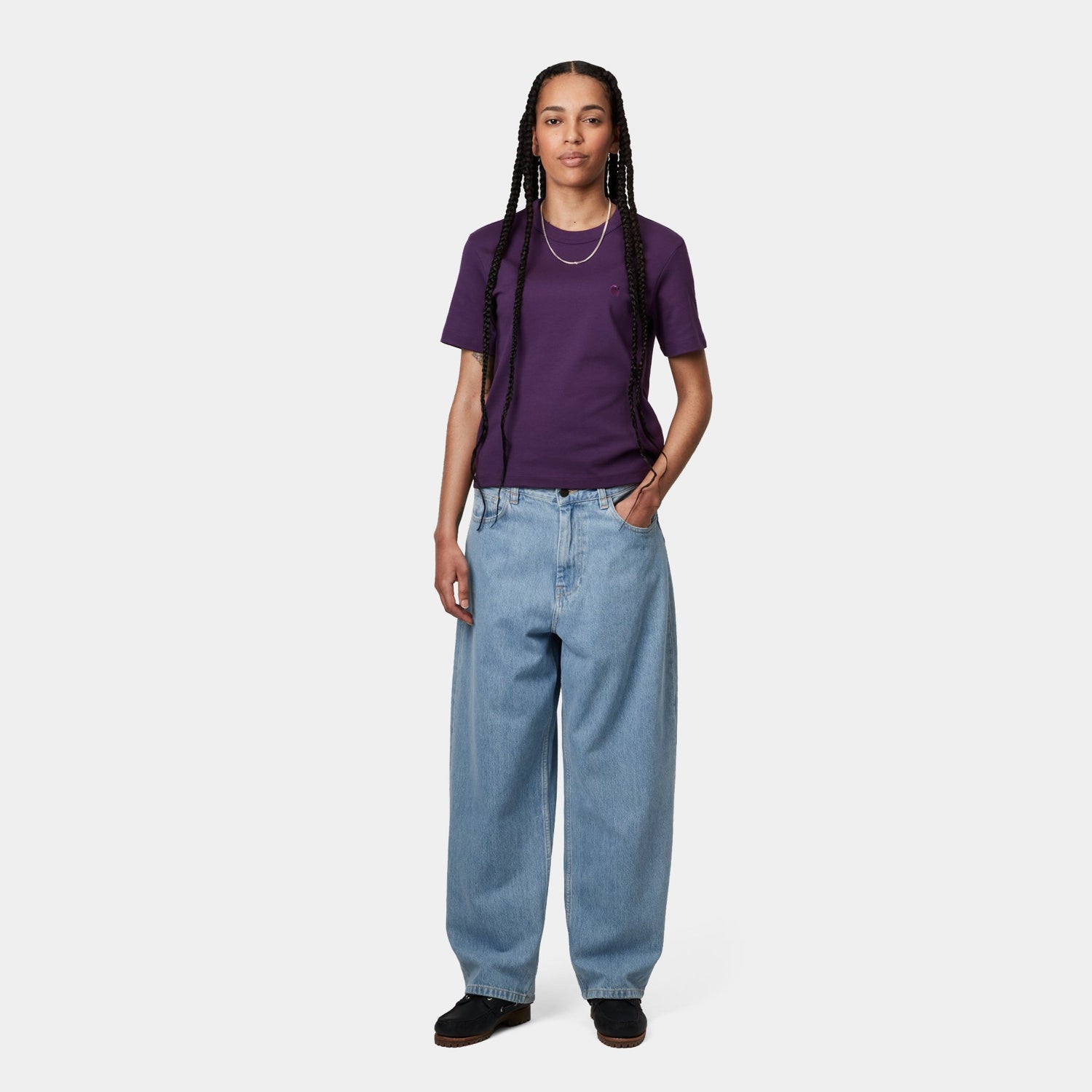 Carhartt WIP Women's Brandon Pant Blue Stone Bleached