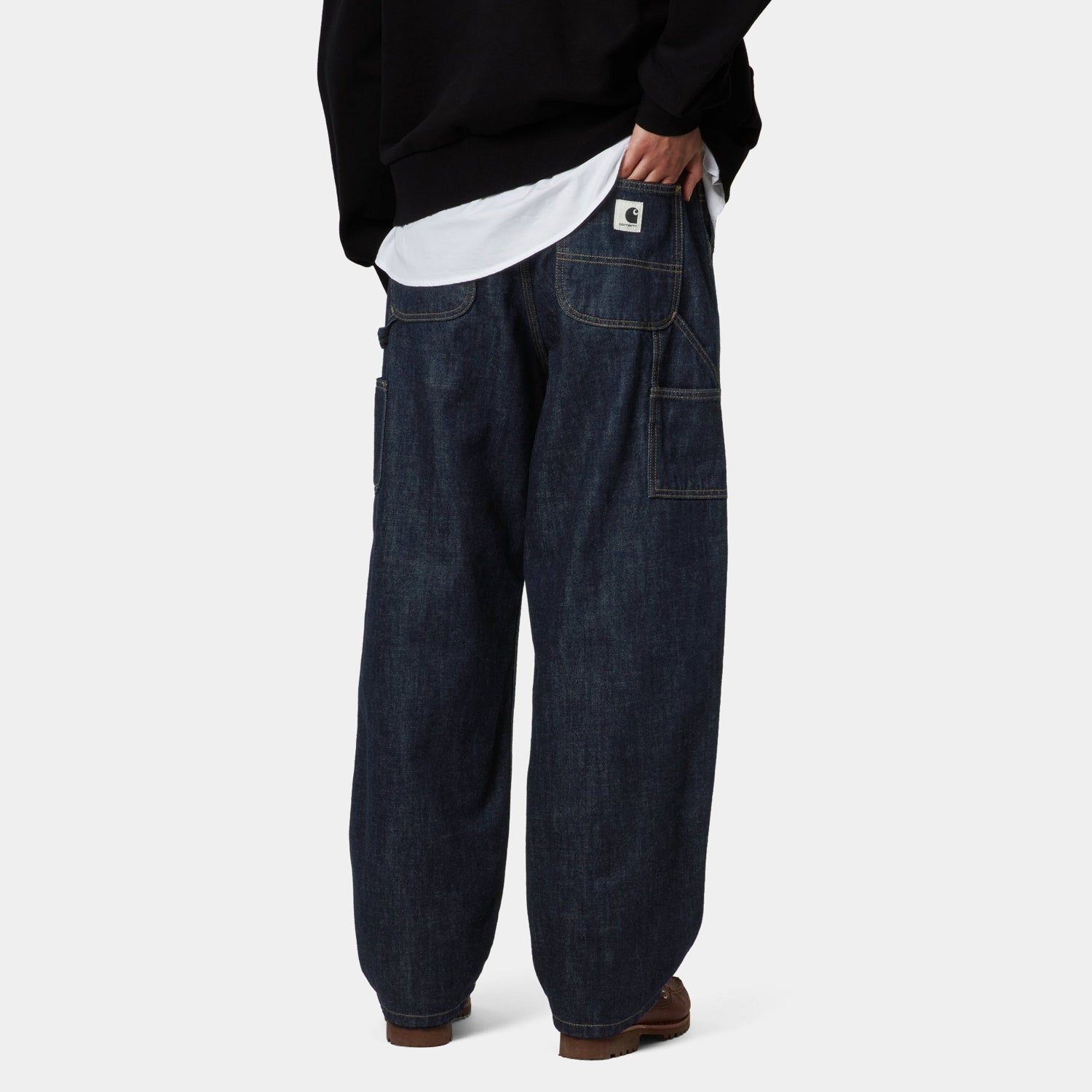 Carhartt WIP Women's Brandon Single Knee Pant Blue Rinsed