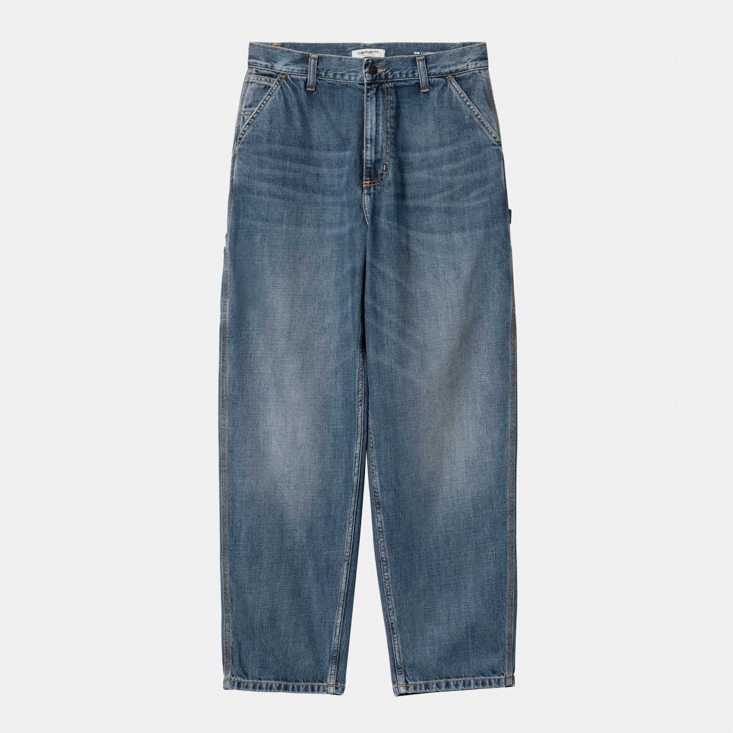 Carhartt WIP Women's Brandon Single Knee Pant Blue Dark Used Wash