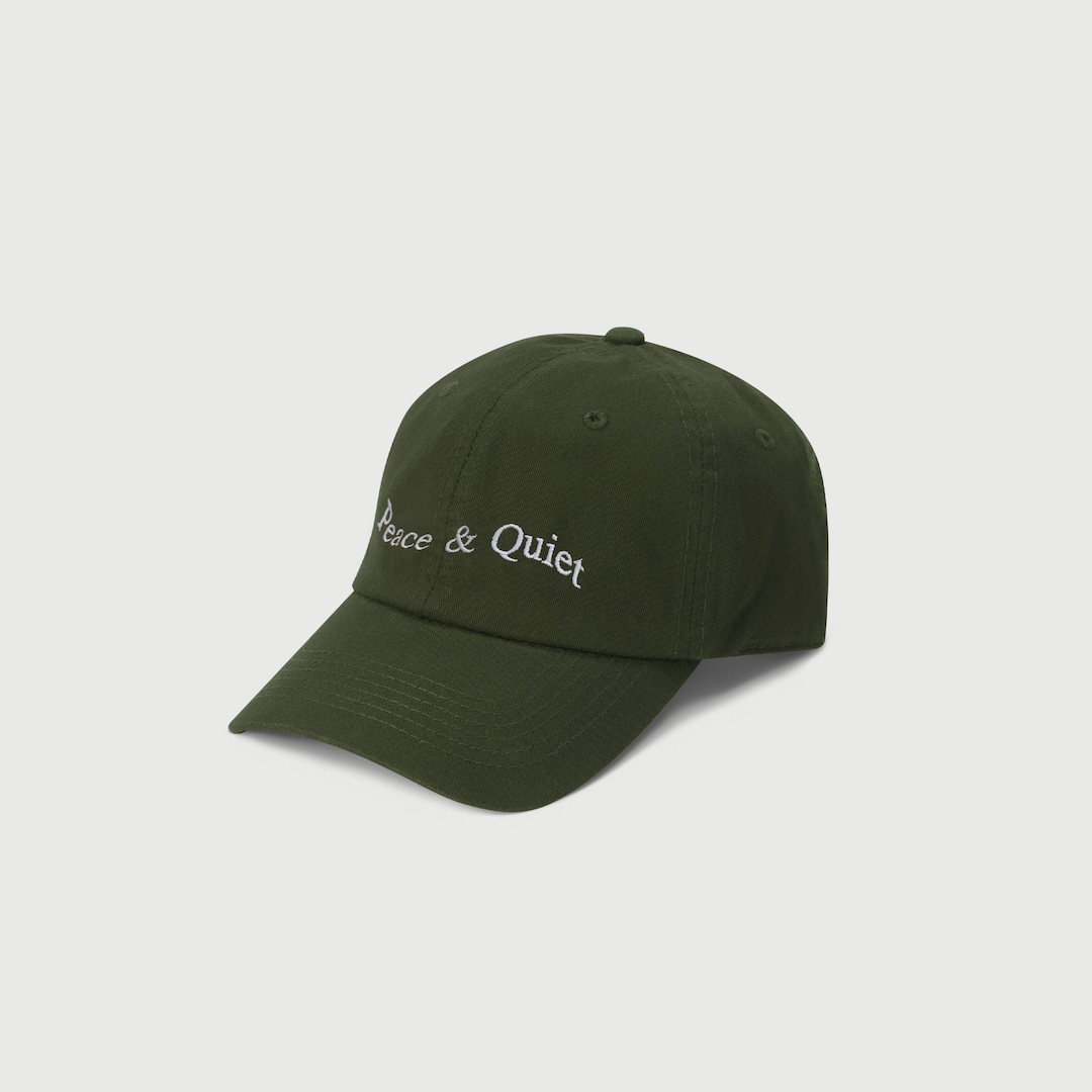 Museum Of Peace & Quiet Wordmark Dad Hat Olive