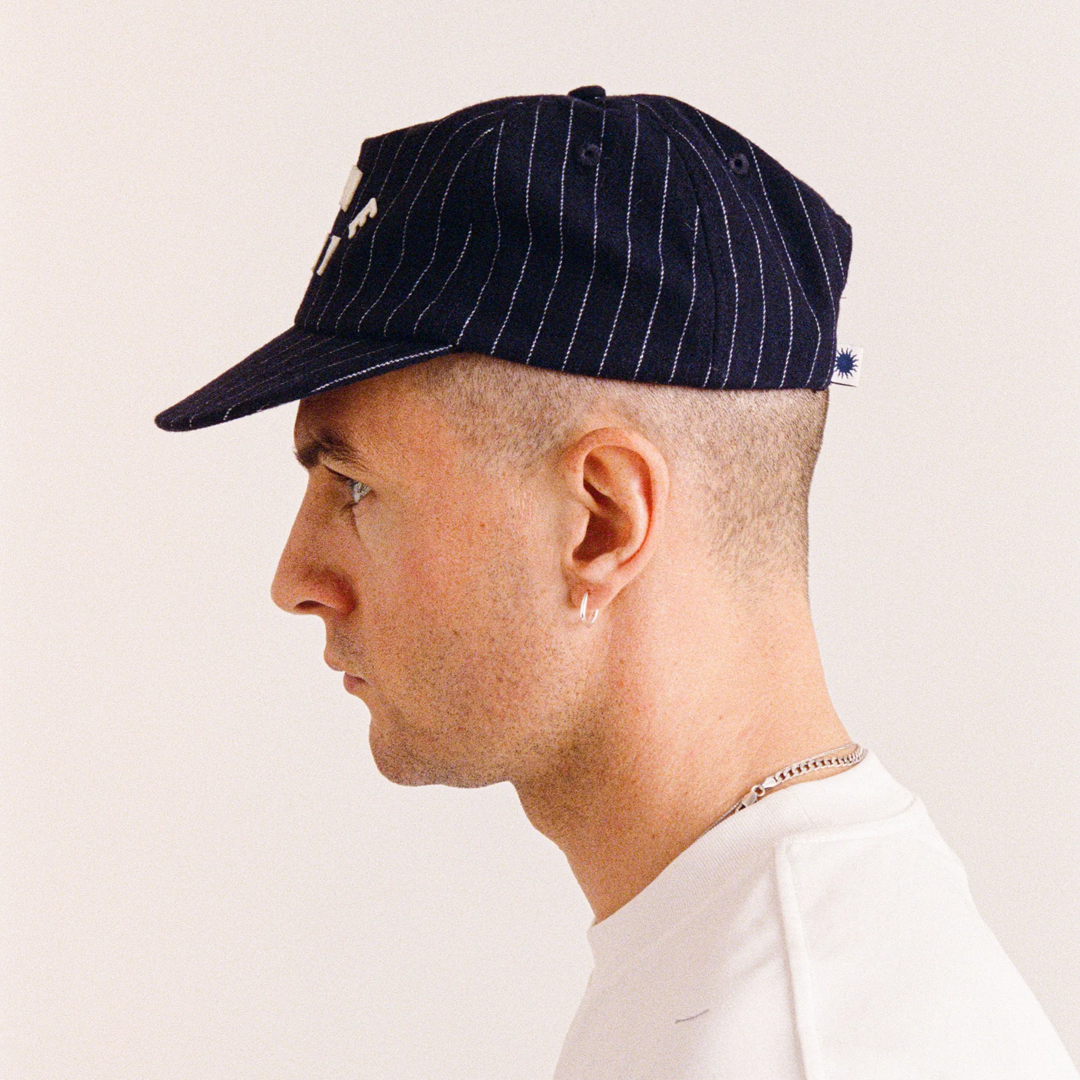 Someday Spellout Ballcap Pinstripe Navy