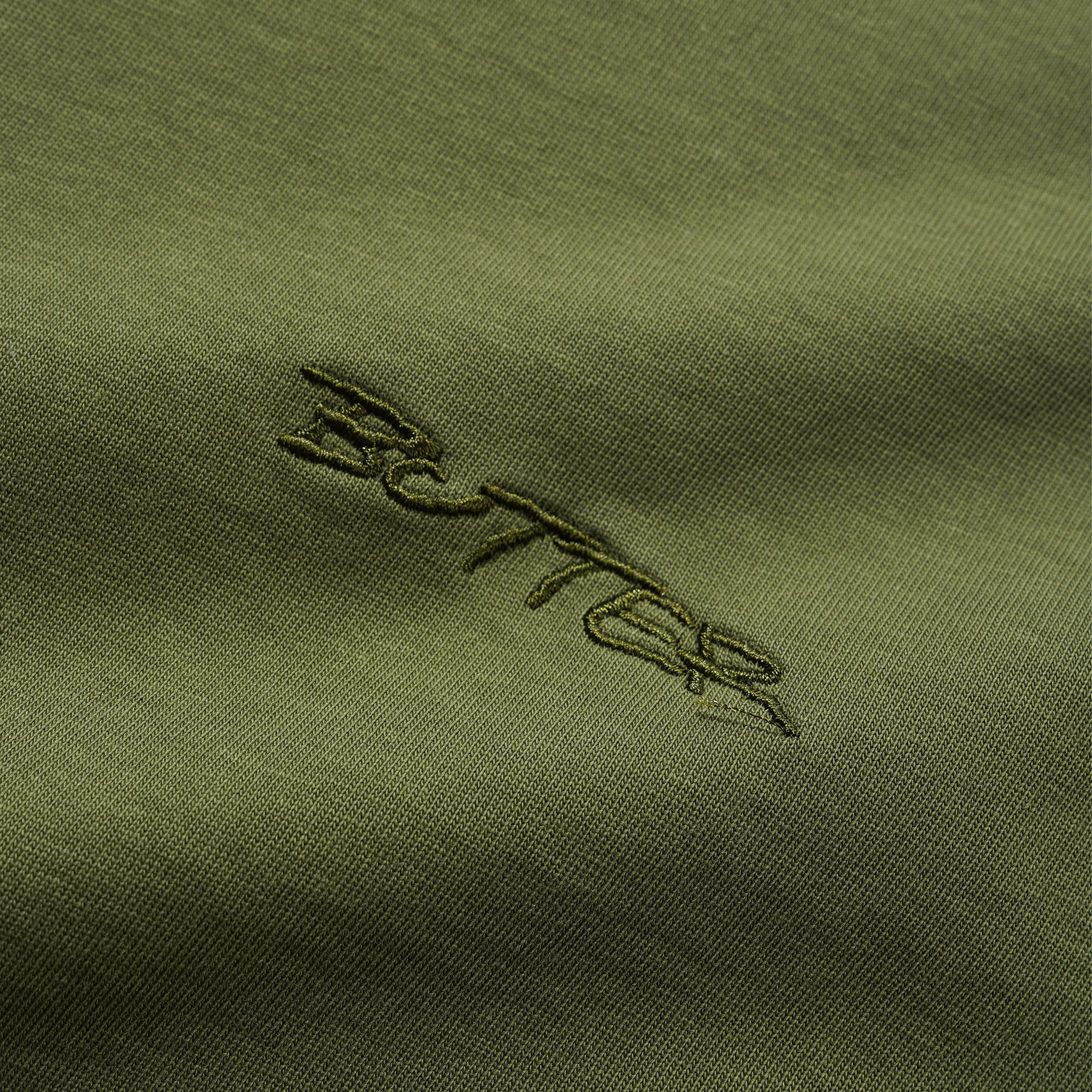 Butter Inside Out Tee Washed Army