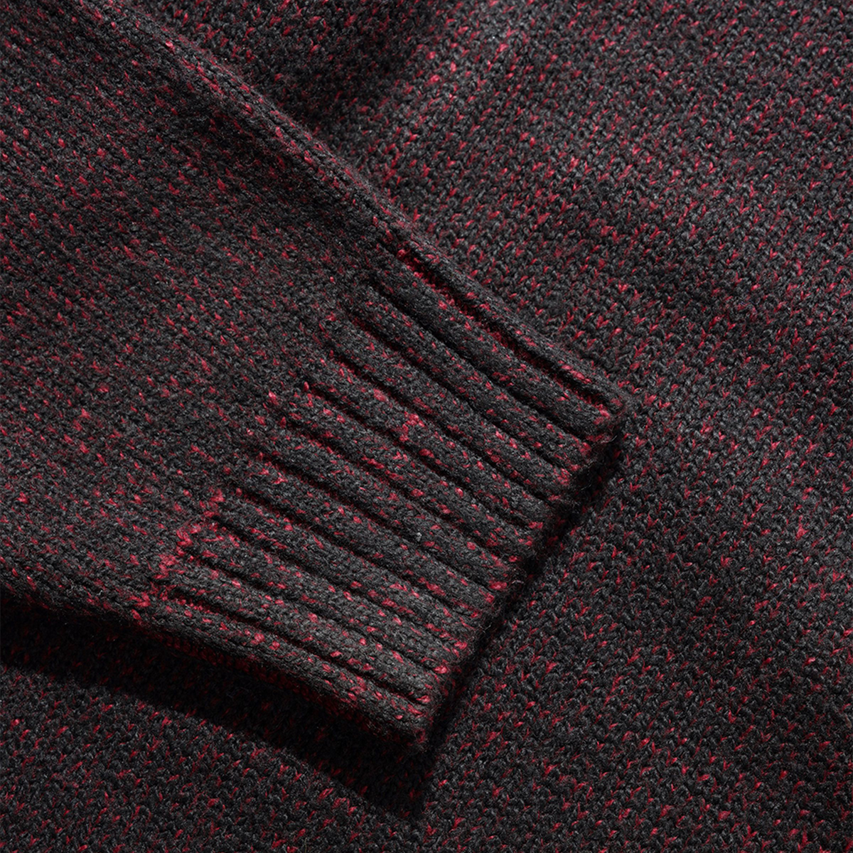 Butter Textured Knit Sweater Black