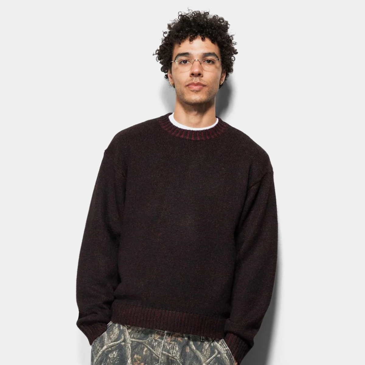 Butter Textured Knit Sweater Black