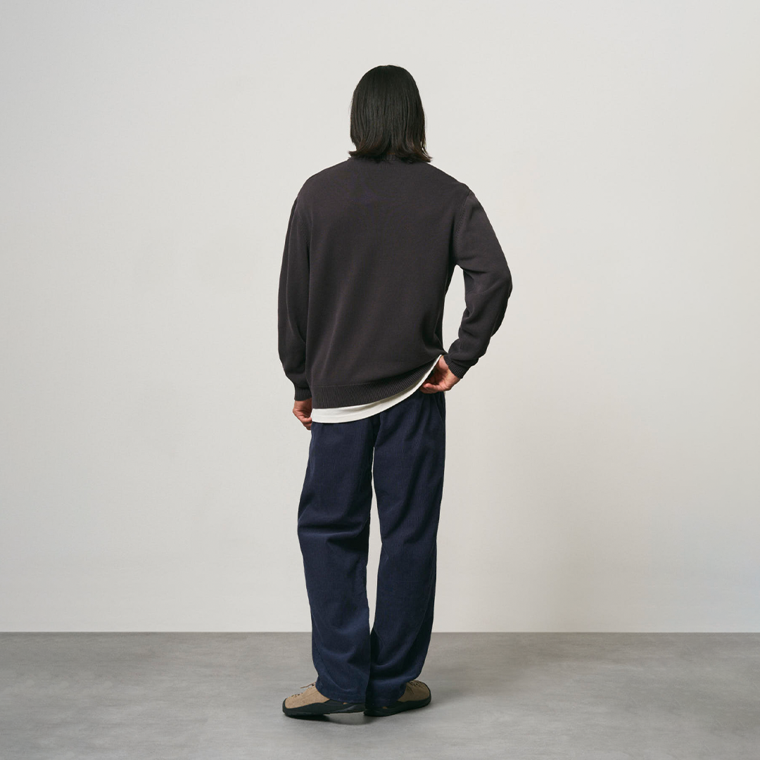Gramicci Cotton Knit Crew Charcoal