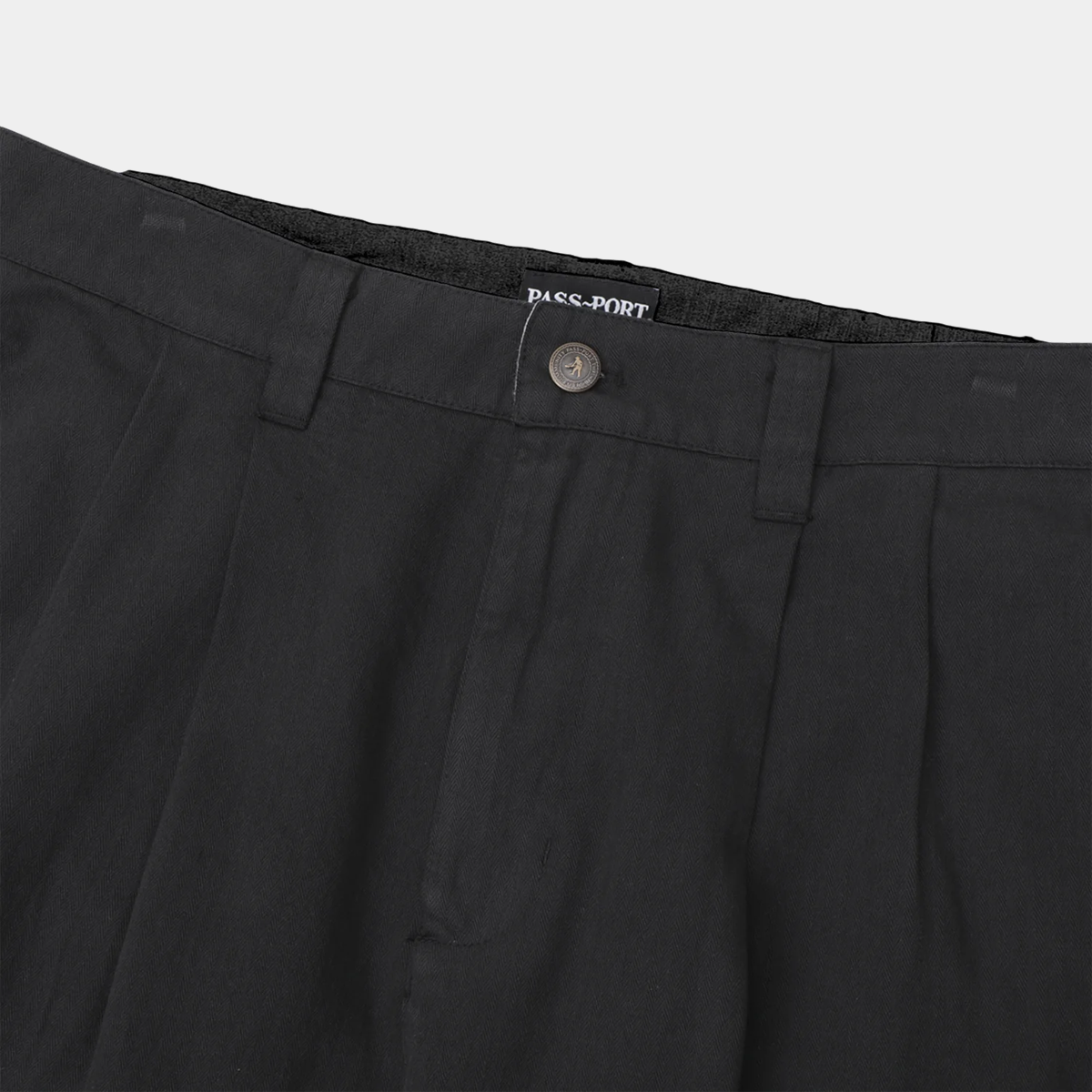 Pass~Port Herringbone Leagues Club Short Vintage Black