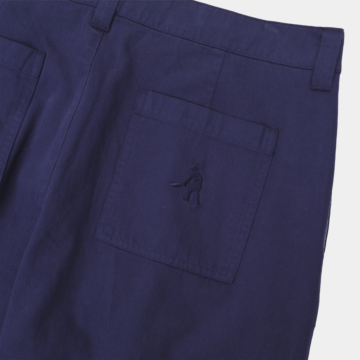 Pass~Port Herringbone Leagues Club Short R46 Navy