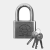 Pass~Port Hercu~Locks Padlock Brushed Silver