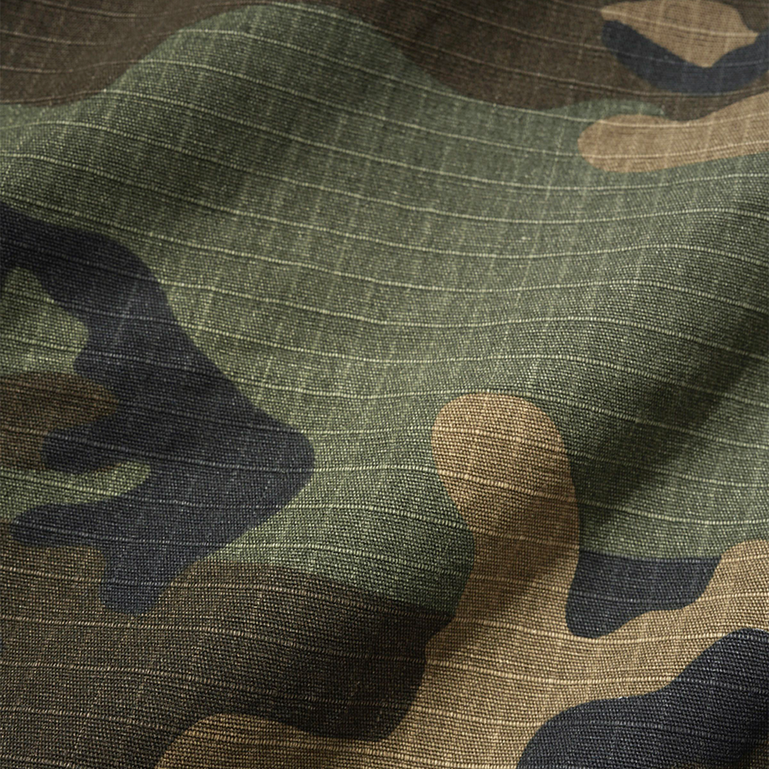 Butter Loose Shorts Woodland Ripstop Camo