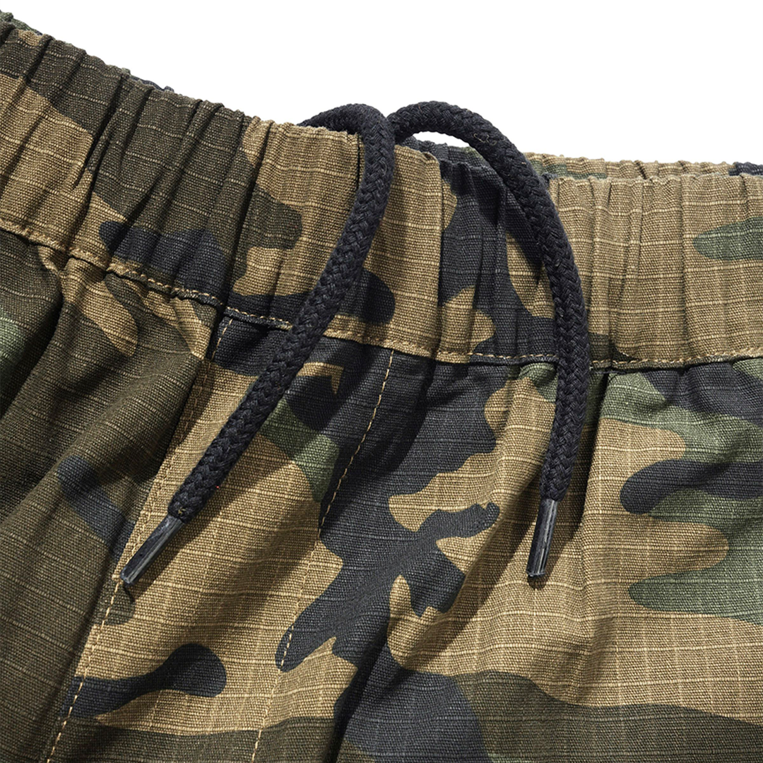 Butter Loose Shorts Woodland Ripstop Camo