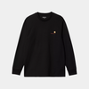 Carhartt WIP L/S American Script T-Shirt Black
