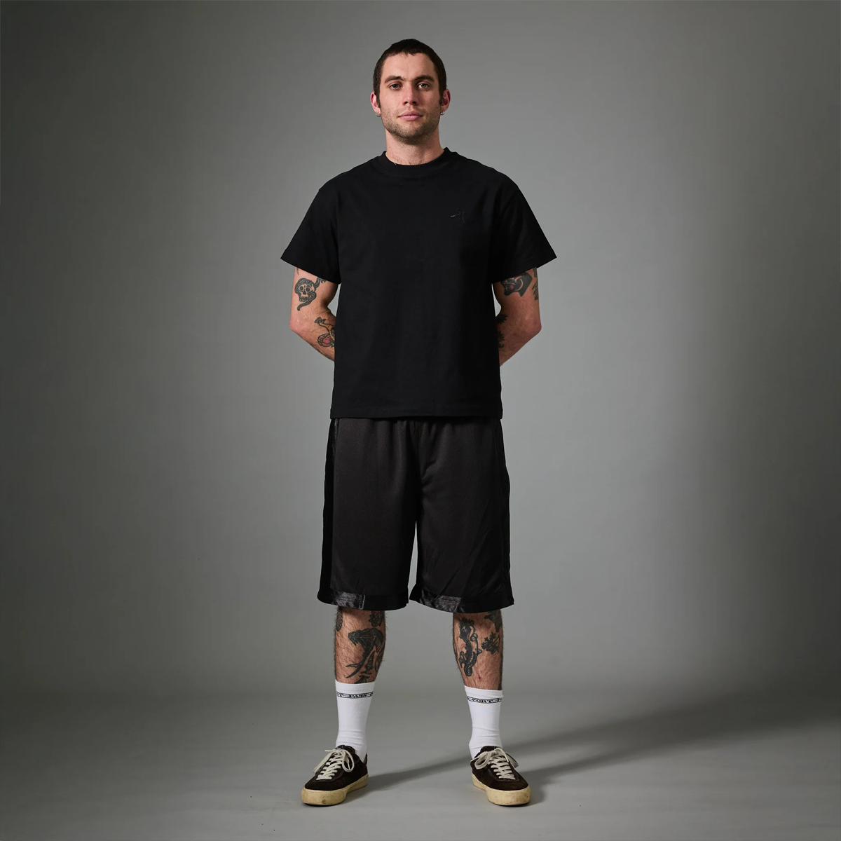 Pass~Port Mesh Casual Short Black
