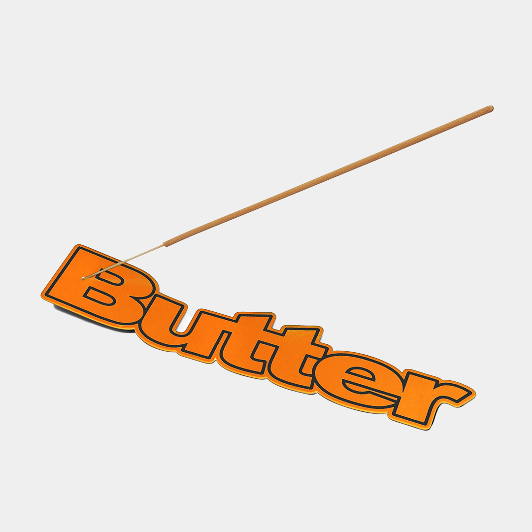 Butter Metal Incense Holder Orange
