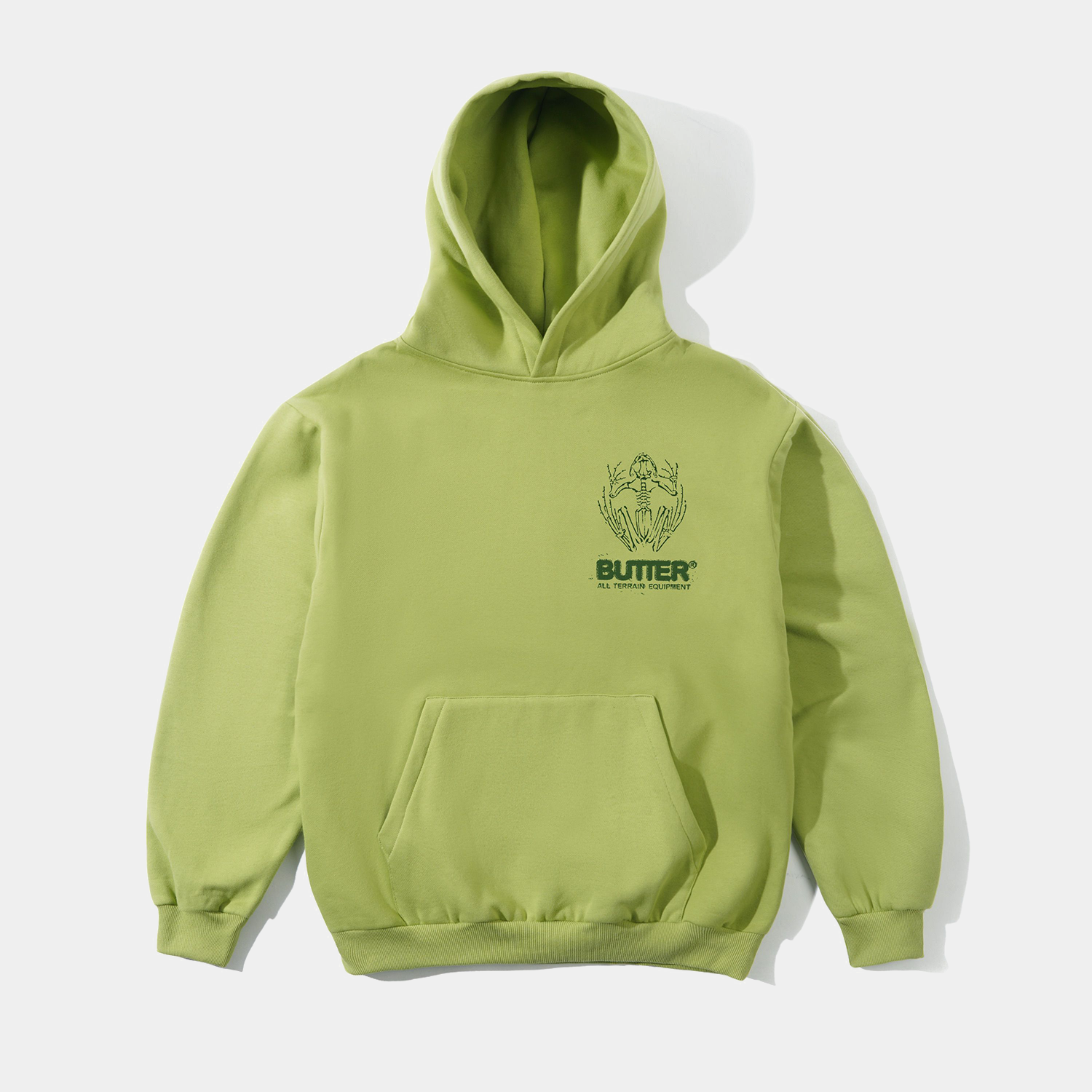 Butter Fossil Pullover Hood Moss