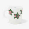 Butter Stars Milk Glass White