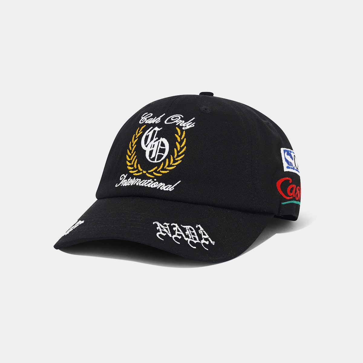 Cash Only Nada 6 Panel Cap Black