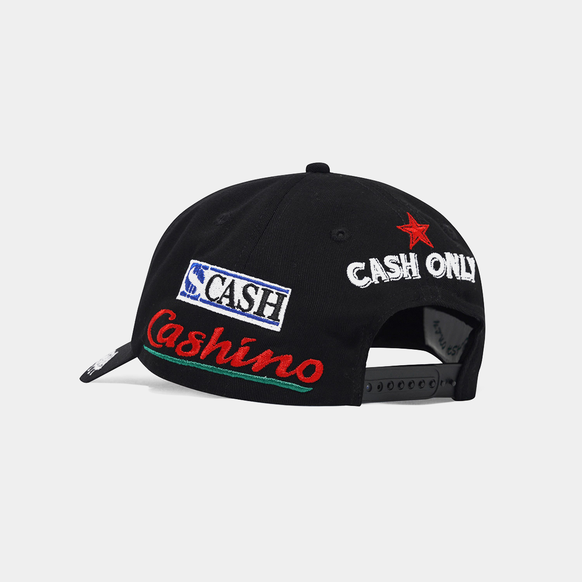 Cash Only Nada 6 Panel Cap Black