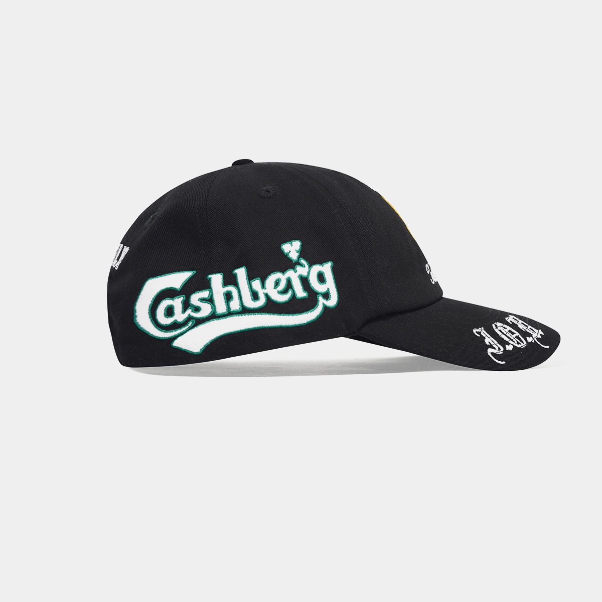 Cash Only Nada 6 Panel Cap Black