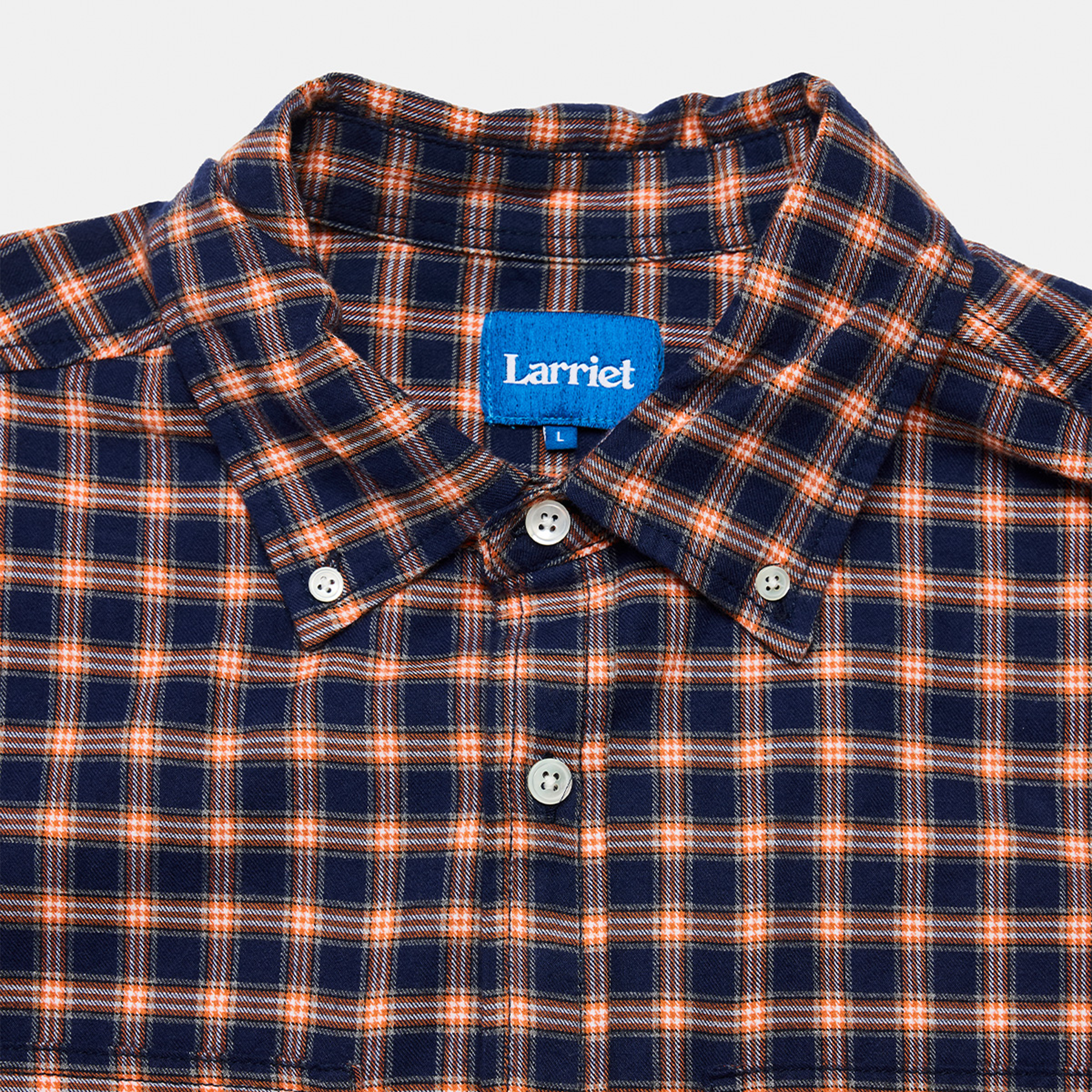 Larriet Grant Shirt Navy Plaid