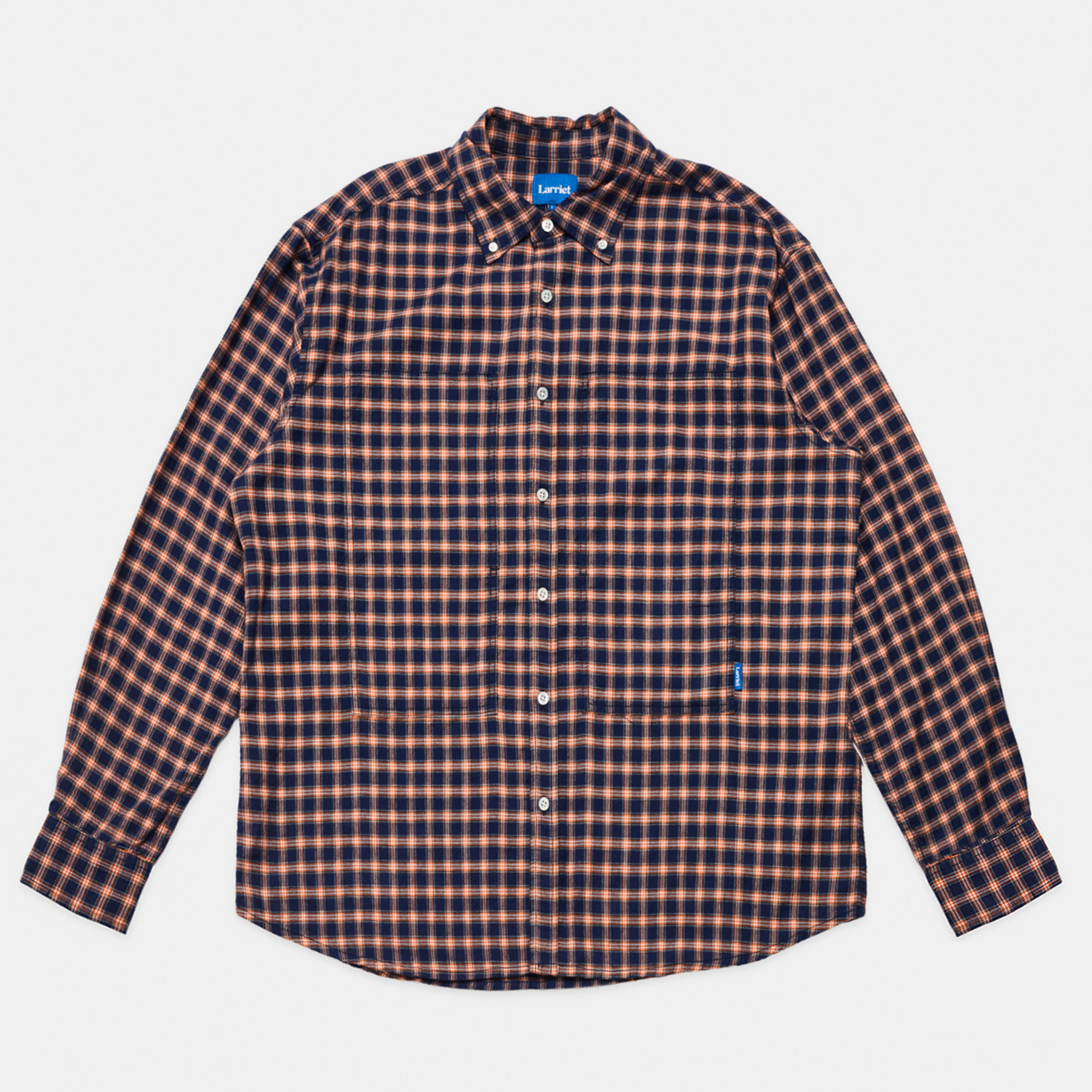 Larriet Grant Shirt Navy Plaid