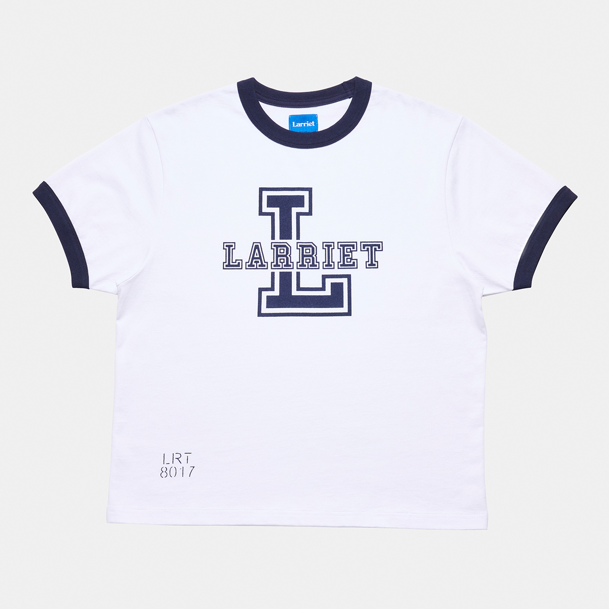 Larriet Navy Tee White