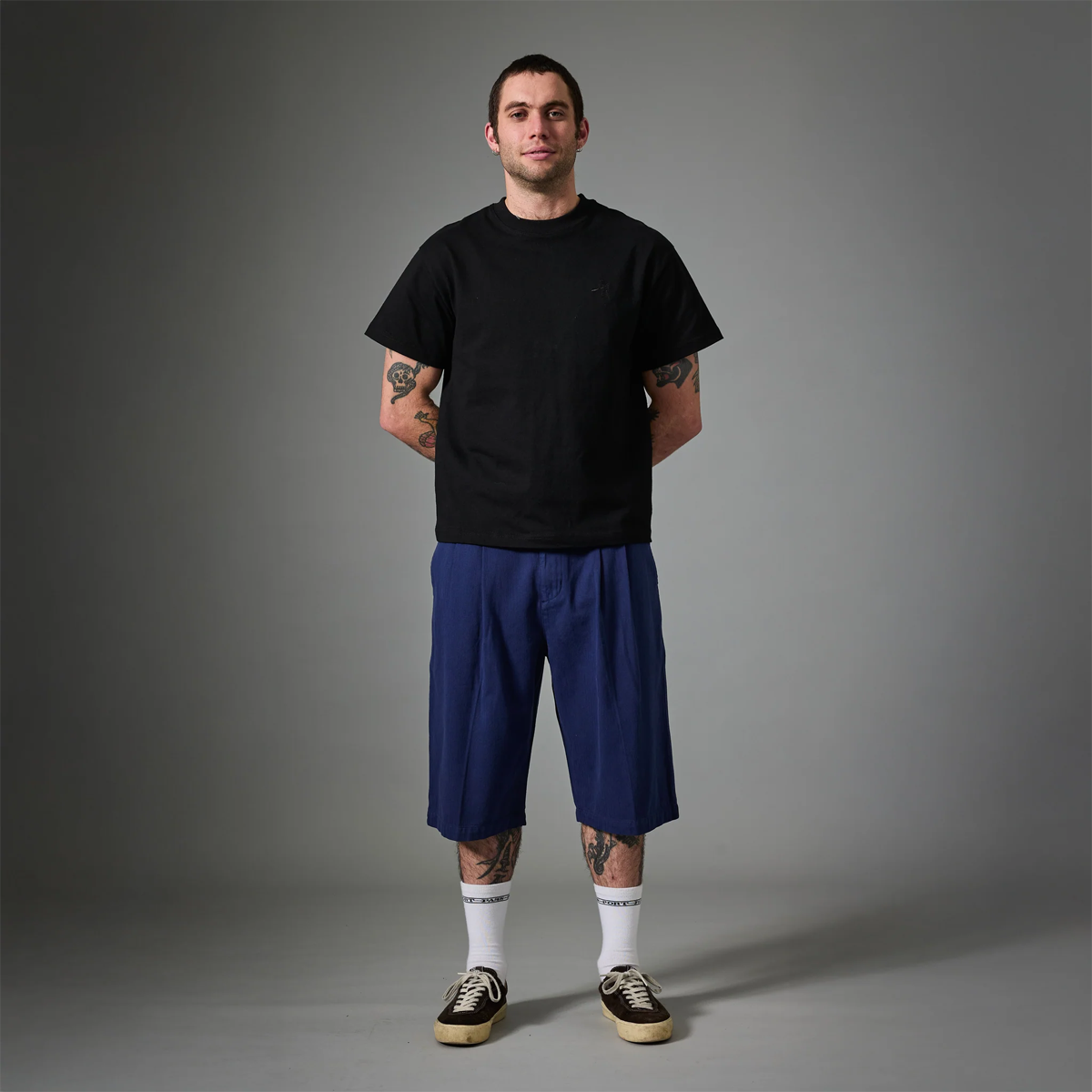 Pass~Port Herringbone Leagues Club Short R46 Navy