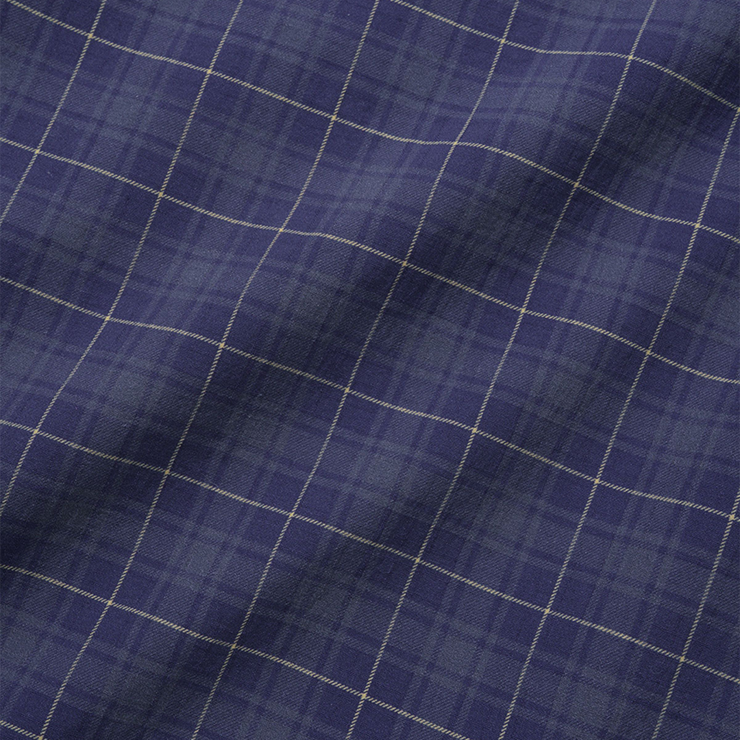 Butter Main Shorts Navy Plaid